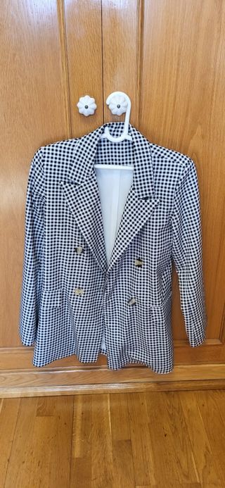 Chaqueta americana de cuadros vichy