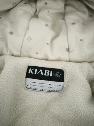 Buzo de bebé con forro polar Kiabi 73-76