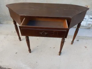 Preciosa Mesa Consola de entrada Vintage de madera