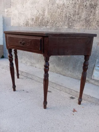 Preciosa Mesa Consola de entrada Vintage de madera