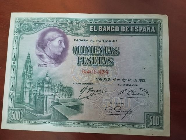 BILLETES Y MONEDAS DE PESETAS