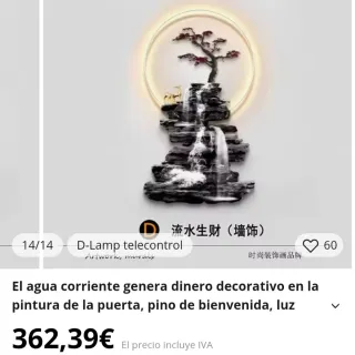 Espectacular lámpara decorativa