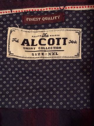 Camicia Alcott XXL bordeaux/blu stile casual