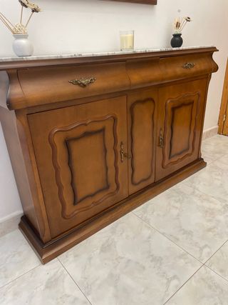 Mueble recibidor con espejo vintage