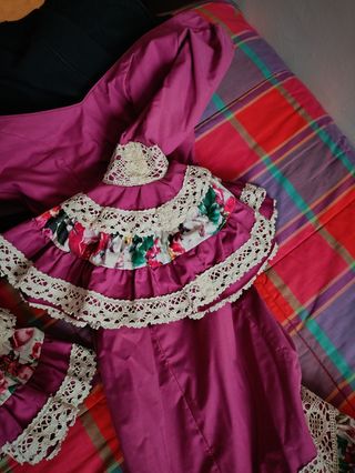 Traje flamenca canastero