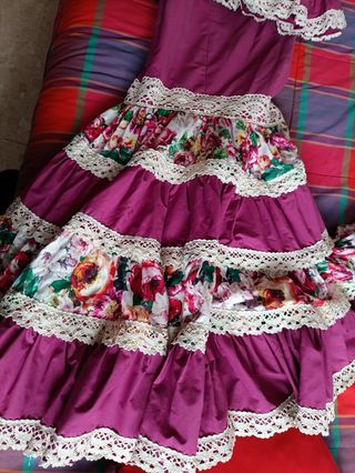 Traje flamenca canastero