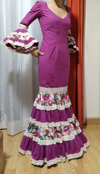 Traje flamenca canastero