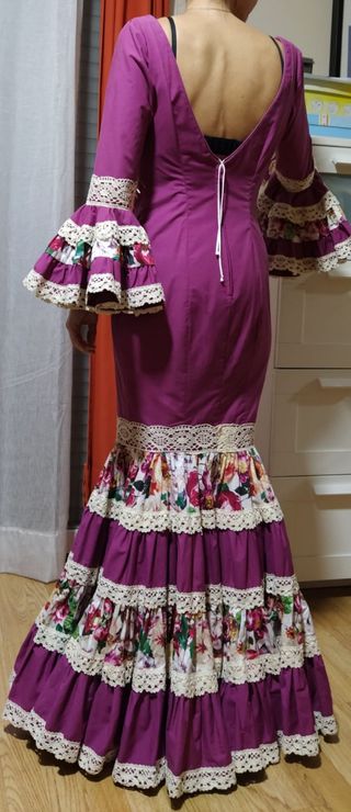 Traje flamenca canastero