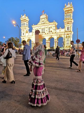 Traje flamenca canastero