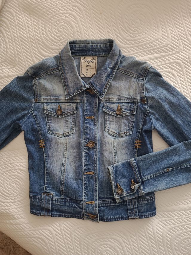 Cazadora Vaquera Bershka Mujer Chamarra De Mezclilla Bershka