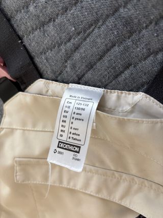 Traje snowboard talla 8