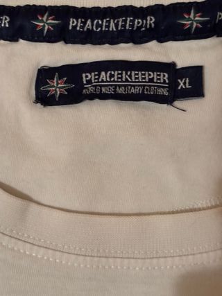 Tshirt PEACEKEEPER XL logo  patch militari