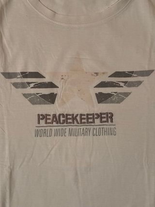 Tshirt PEACEKEEPER XL logo  patch militari