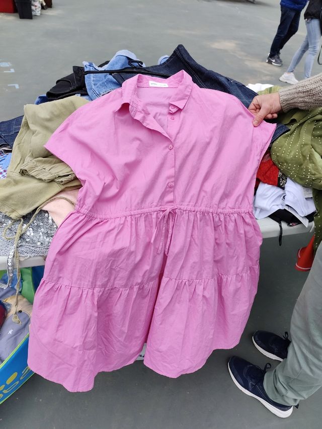 Vestido rosa mujer Lefties t L