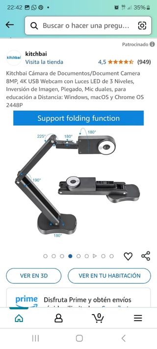 Monitor 24" Acer B246HL blanco