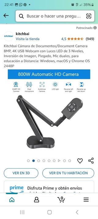 Monitor 24" Acer B246HL blanco