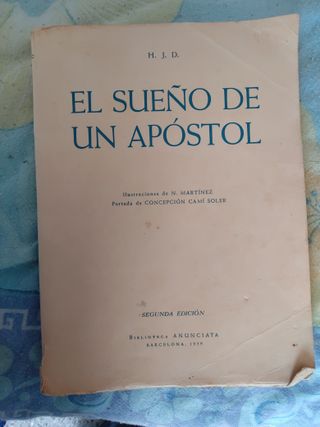 Libro religioso El Sueño de un apóstol. 1959