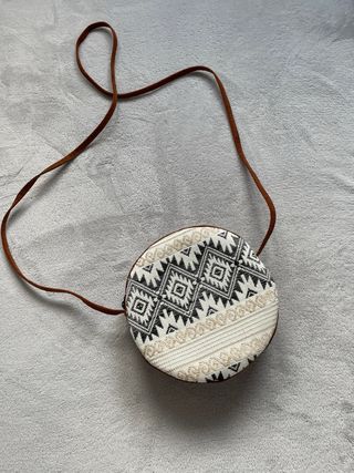 Bolso étnico redondo