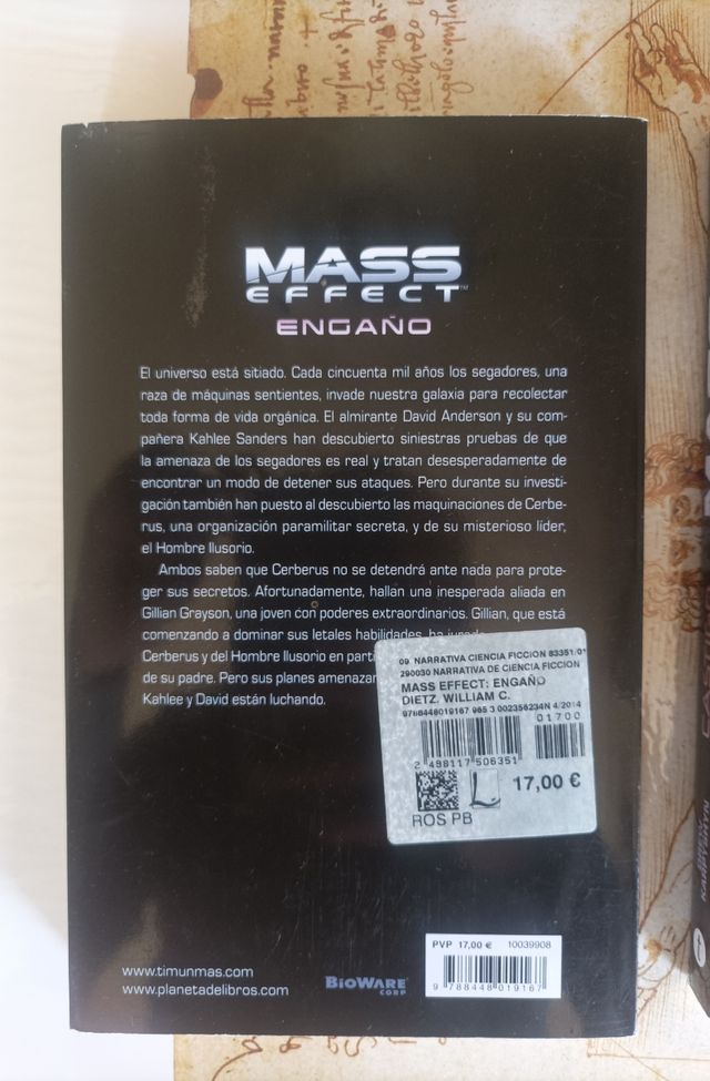Libros Mass Effect Castigo, primera edición.