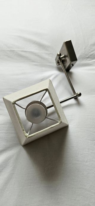 2 Lamparitas cabecero/pared en acero inox