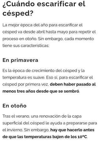 ALQUILER Escarificador - aireador