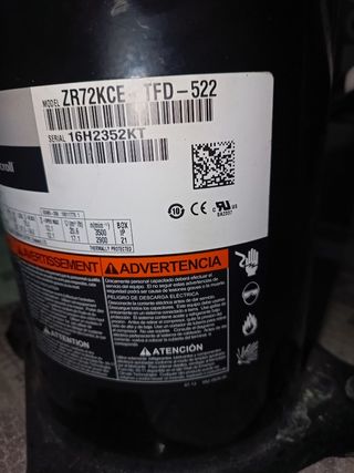 Compressor ZR72KCE-TFD-522