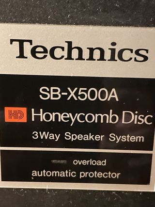 Altavoces Technics SB-X500A, 8 ohm,