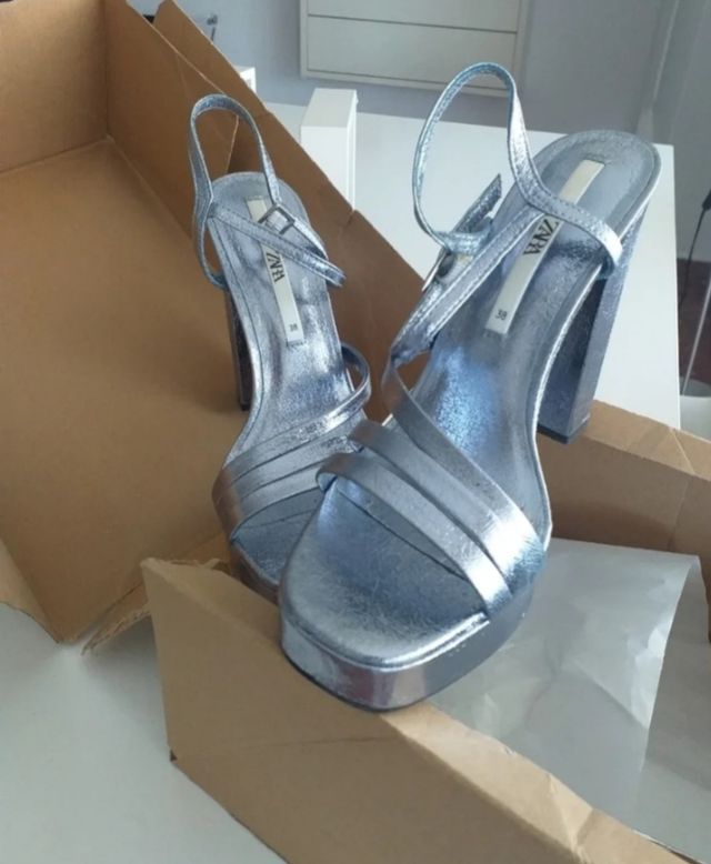 Sandalias plataforma Zara nuevas