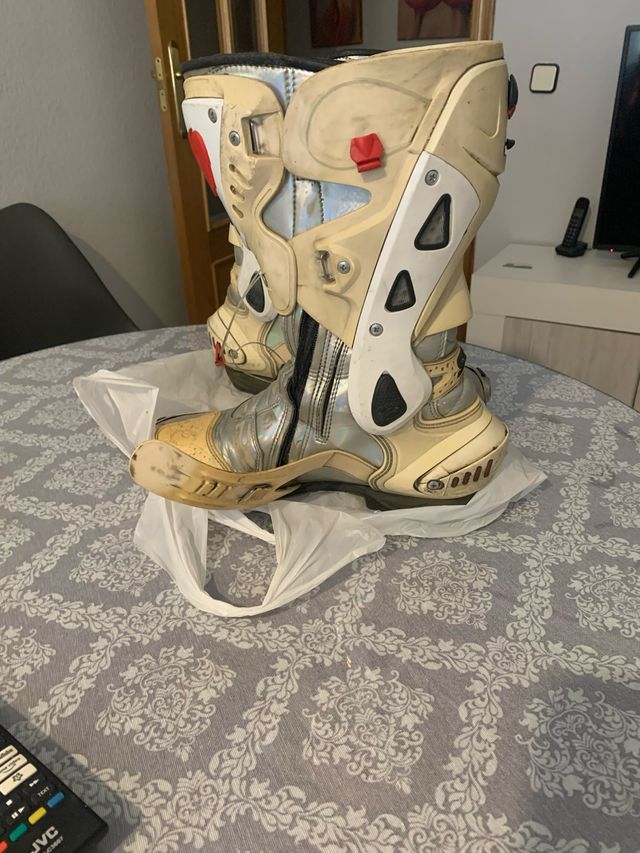 Botas de moto sidi blancas