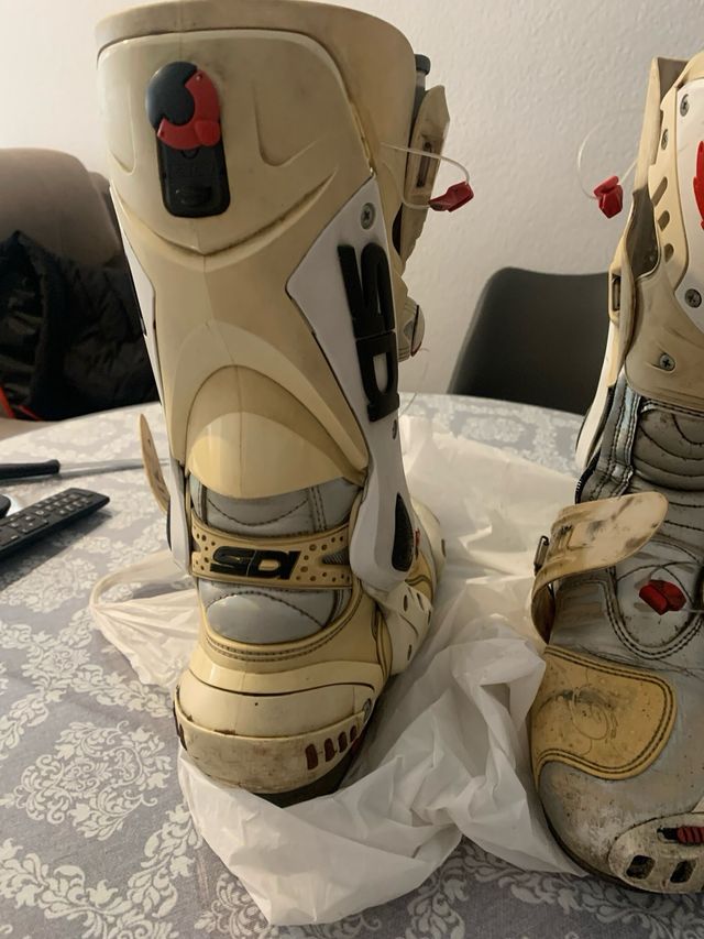 Botas de moto sidi blancas