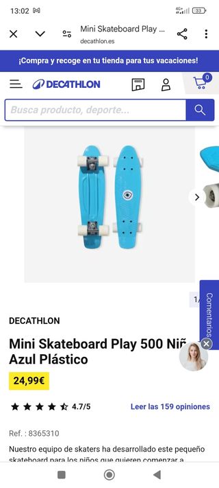 Monopatín niños Decathlon