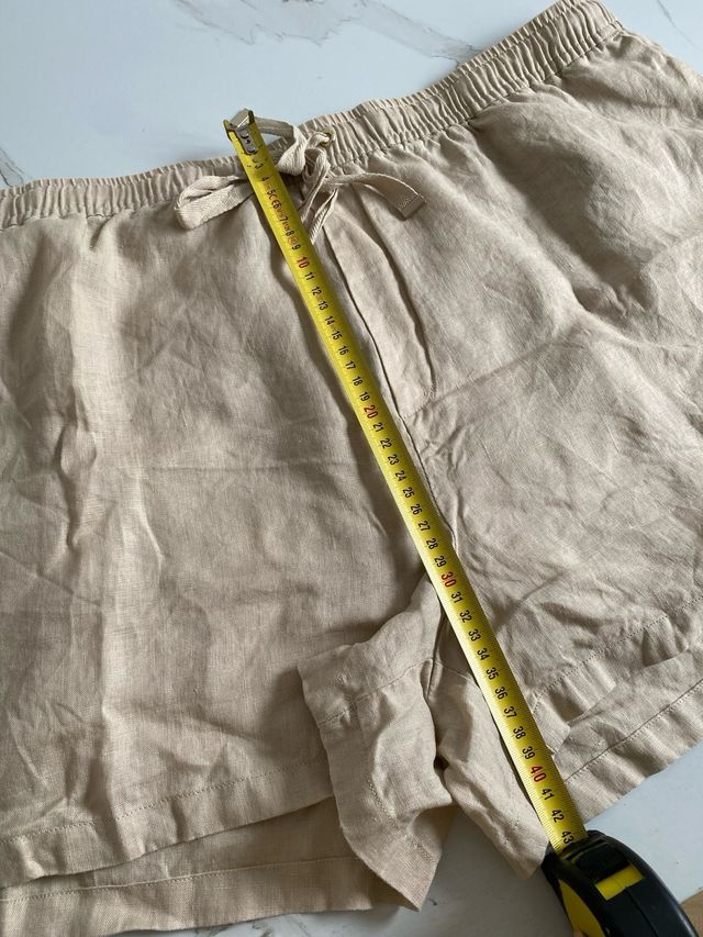 Pantalon corto lino Mango 2XL