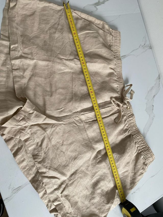 Pantalon corto lino Mango 2XL