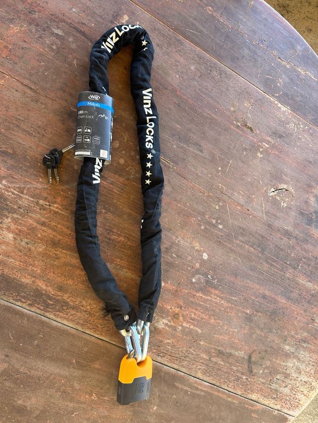 Candado moto vinz locks. modelo Makalu 180cm