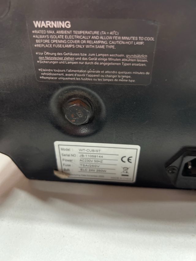 Proyector JBSYSTEMS Cubist Wild Tech DJ