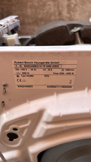 Placa electrónica lavadora Bosch 8kg