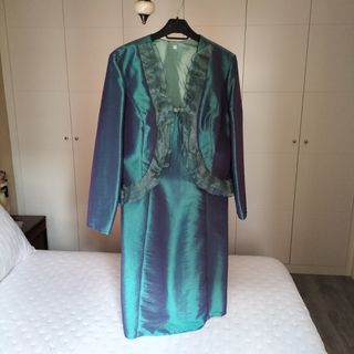 Conjunto Vestido chaqueta de fiesta  
