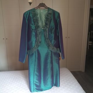 Conjunto Vestido chaqueta de fiesta  