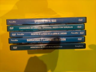 5 DVDs Pesca Mar.