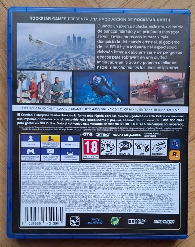 GRAND THEFT AUTO V - PREMIUM EDITION - PS4