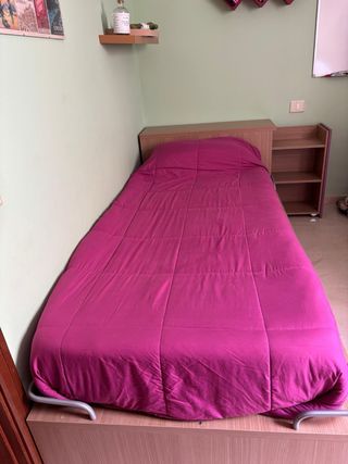 Cama juvenil con zapatero