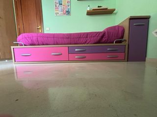 Cama juvenil con zapatero