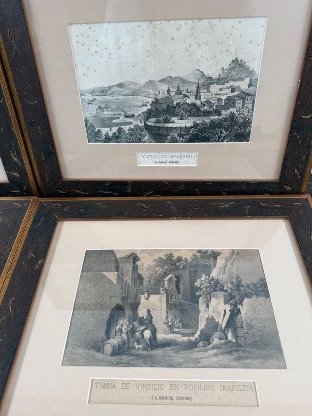 5 grabados de Italia, editados por (A. Ronchi),