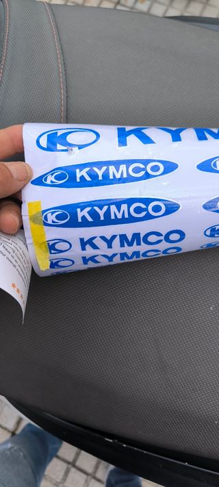 Pegatinas Kymco azules diferentes tamaños