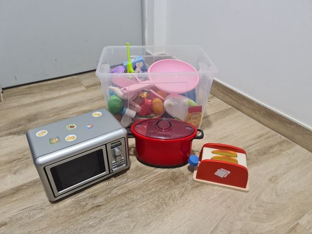 Conjunto de electrodomésticos juguete