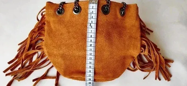 fabuloso bolso boho chic piel auténtica