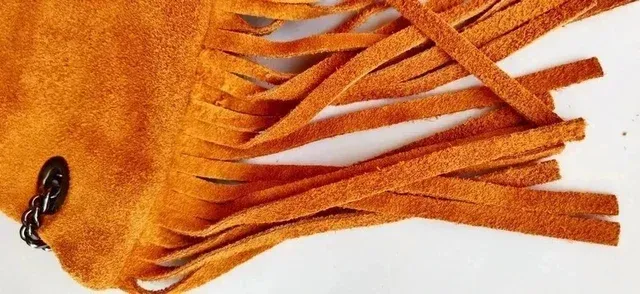 fabuloso bolso boho chic piel auténtica