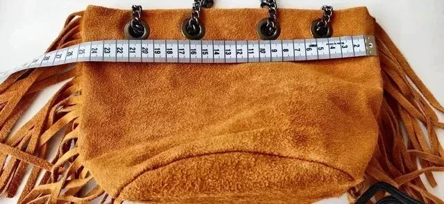 fabuloso bolso boho chic piel auténtica