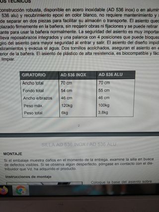 Silla giratoria ortopédica bańera.