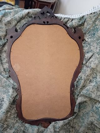 Espejo madera tallada antiguo